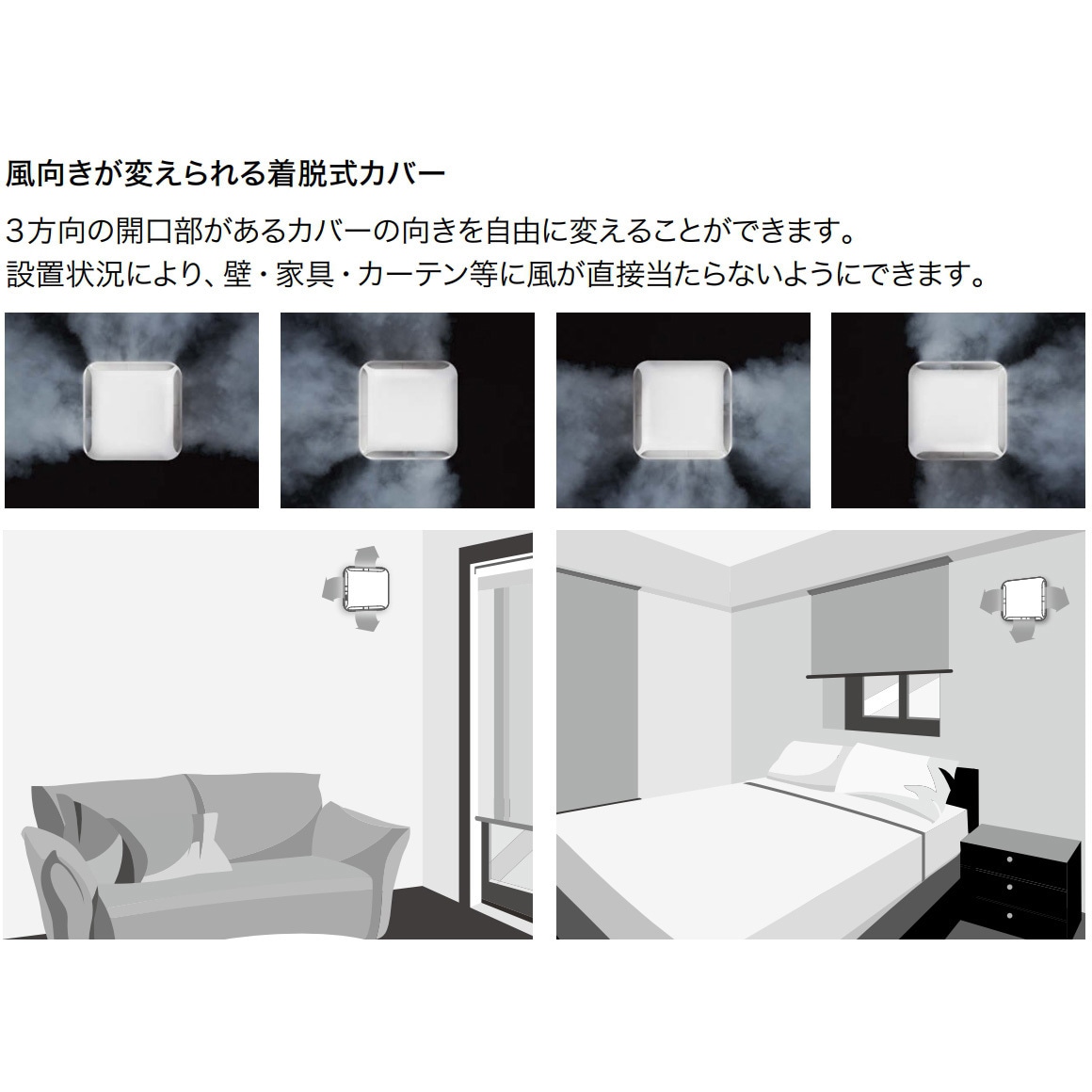 KS-88PR001FKA 屋内換気口 風量・風向調節タイプ(アレルフィルター付