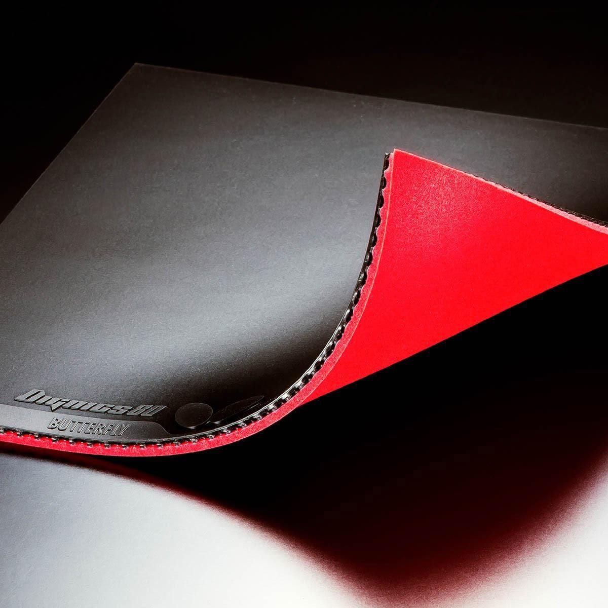 06050-006アツ 裏ラバー ディグニクス80 レッド BUTTERFLY 回転数11.75