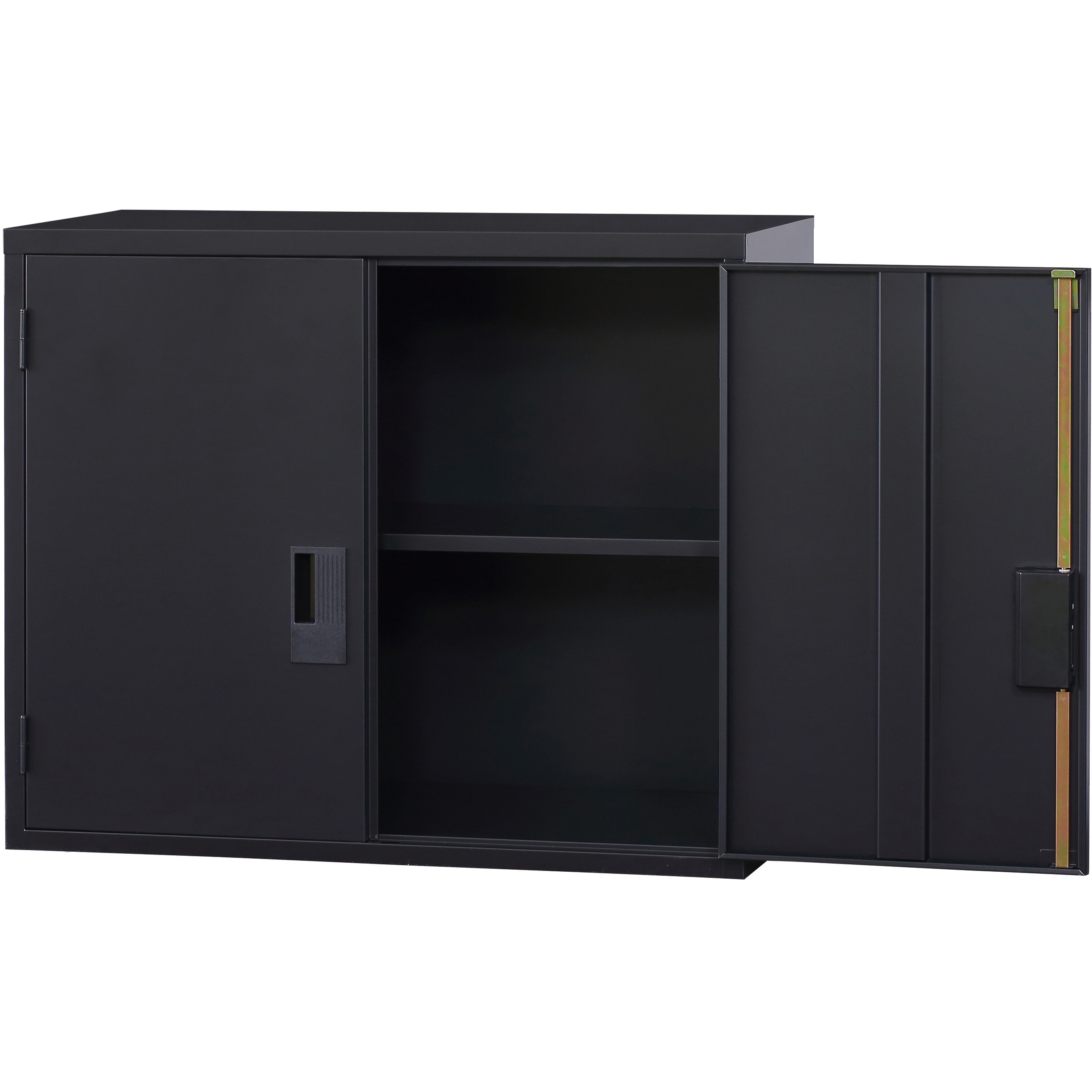 RFA4-32H-MB 収納庫A4シリーズ 両開き書庫 ノーブランド マットブラック色 棚段数(段)2 高さ730mm幅880mm  RFA4-32H-MB