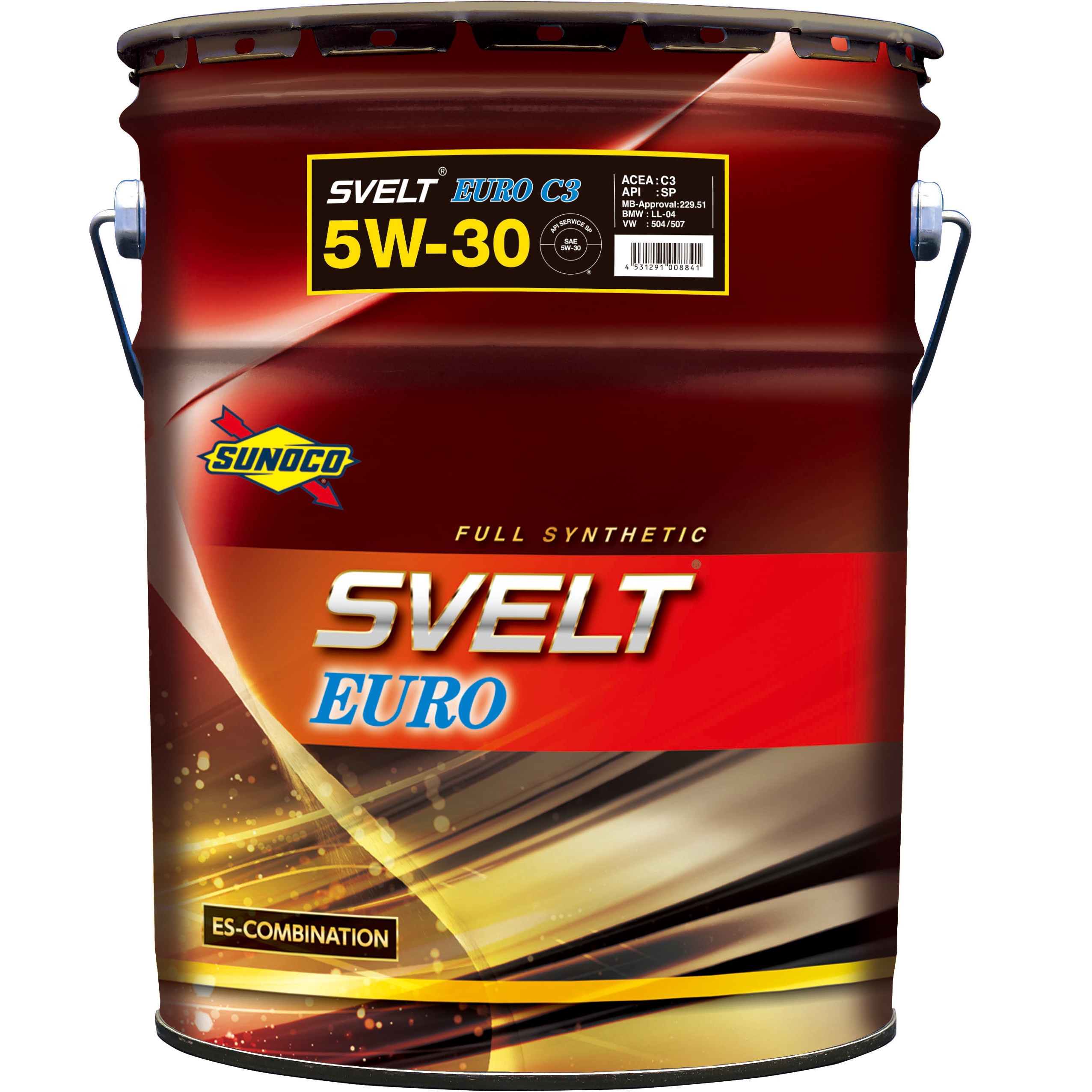 スノコSVELT EURO C3 SP 5W-30 20L / エンジンオイル 543671-200 スノコ Svelt Euro C3 5W30 日本サン石油 API:SP 全合成油