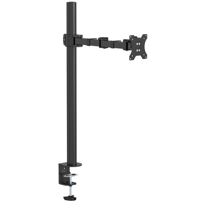 GH-AMEL1-BK 液晶ディスプレイアーム クランプ式 1画面 グリーンハウス 荷重8kg デスク取付 対応インチサイズ17～32  GH-AMEL1-BK
