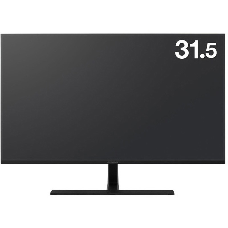 GH-LCW32WA-BK 31.5型ワイド WQHD対応LED液晶ディスプレイ グリーンハウス ブラック パネル駆動方式ADS ステレオスピーカー(2W+2W)搭載