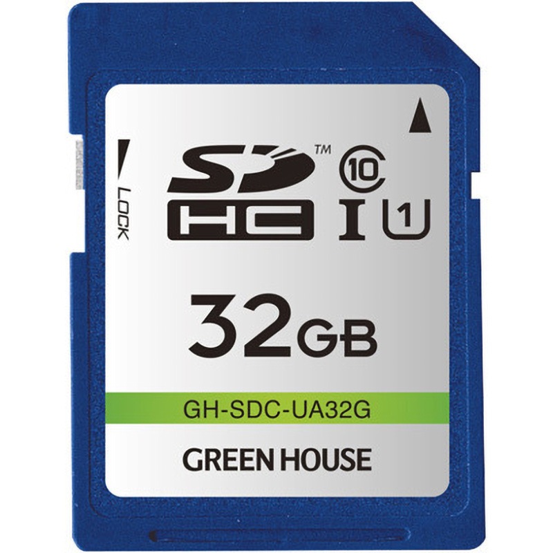 ●グリーンハウス　GH-CFS-NSC32G [32GB] GH-SDC-UA32G SDHCメモリーカード グリーンハウス SDスピードクラス