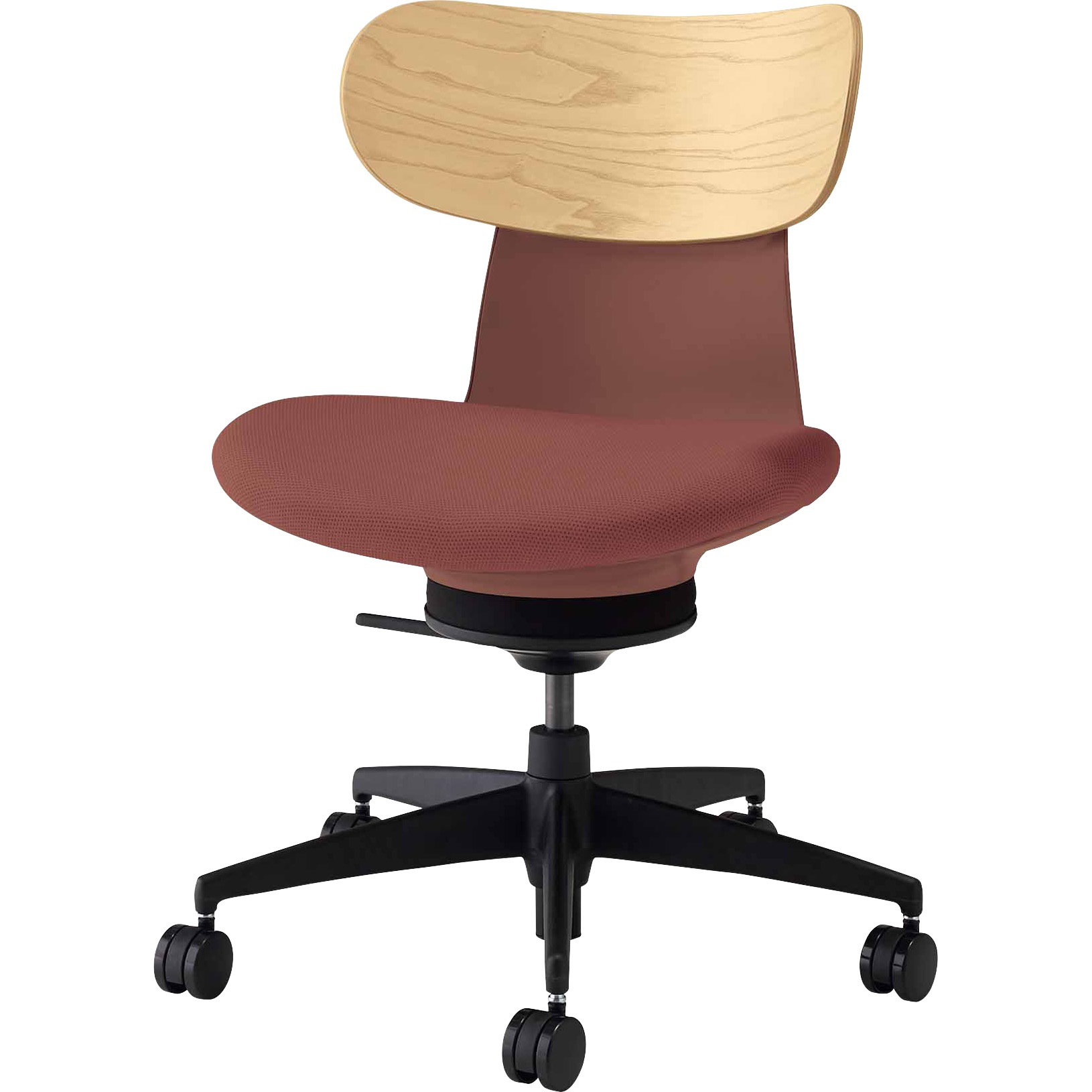 C05-B10CGW-AJAJ701 オフィスチェア イングライフ 肘無 背合板タイプ 5本脚(配送・組立サービス付き) コクヨ キャスターあり