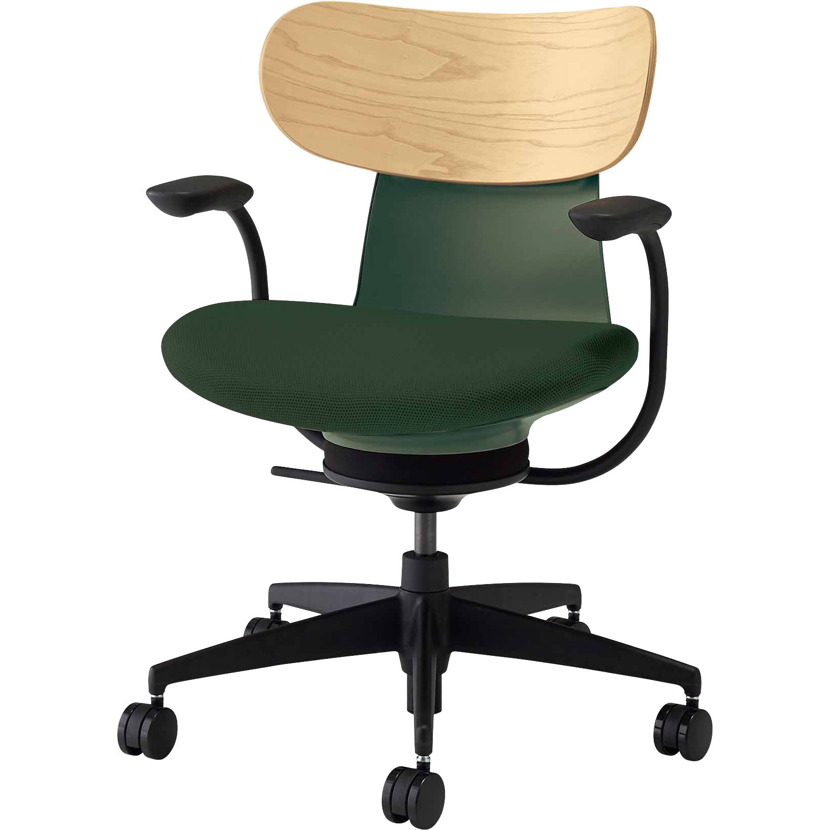 C05-B11CGW-Q6Q6701 オフィスチェア イングライフ 肘付 背合板タイプ 5 
