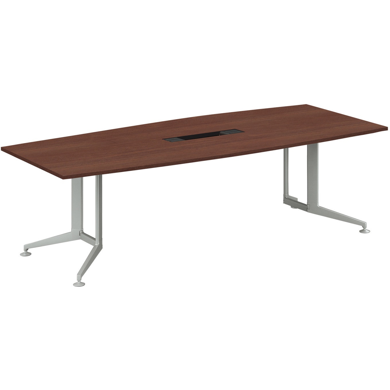 W40-BP2412CH-S1U51 会議テーブル WT400 ボート形トレー(配送・組立サービス付き) コクヨ 組立・設置・取付 高さ720mm幅2400mm奥行1200mm  W40-BP2412CH-S1U51