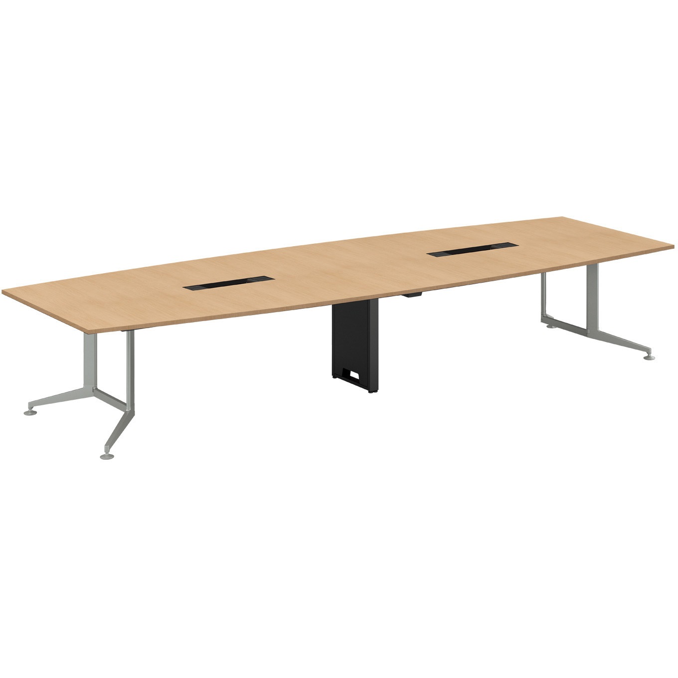 W40-BP4015CH-S1P11 会議テーブル WT400 ボート形トレー(配送・組立サービス付き) コクヨ 組立・設置・取付 高さ720mm幅4000mm奥行1500mm  W40-BP4015CH-S1P11