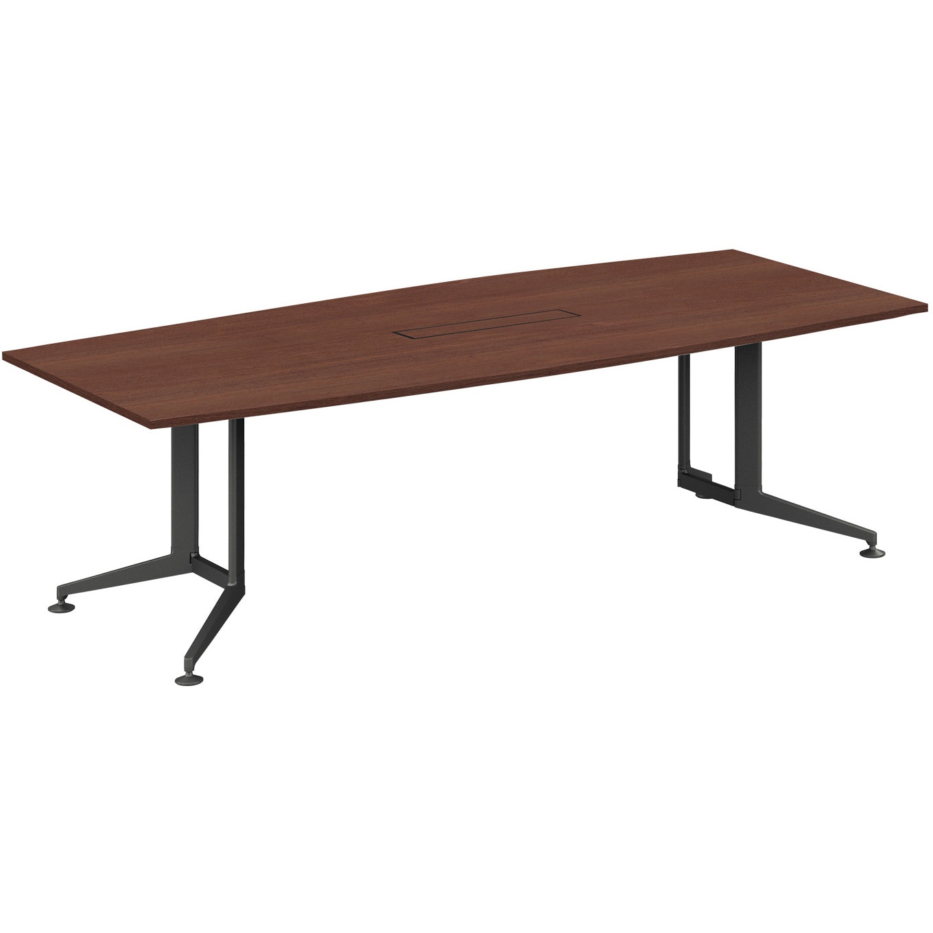 W40-BW2412CH-6AU51 会議テーブル WT400 ボート形配線有(配送・組立サービス付き) コクヨ 組立・設置・取付 高さ720mm幅2400mm奥行1200mm  W40-BW2412CH-6AU51