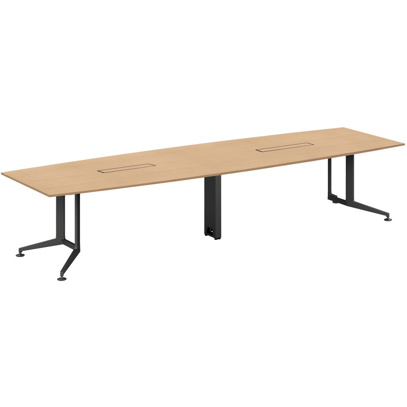 W40-BW3612CH-6AP11 会議テーブル WT400 ボート形配線有(配送・組立サービス付き) コクヨ 組立・設置・取付 高さ720mm幅3600mm奥行1200mm  W40-BW3612CH-6AP11 399,800円