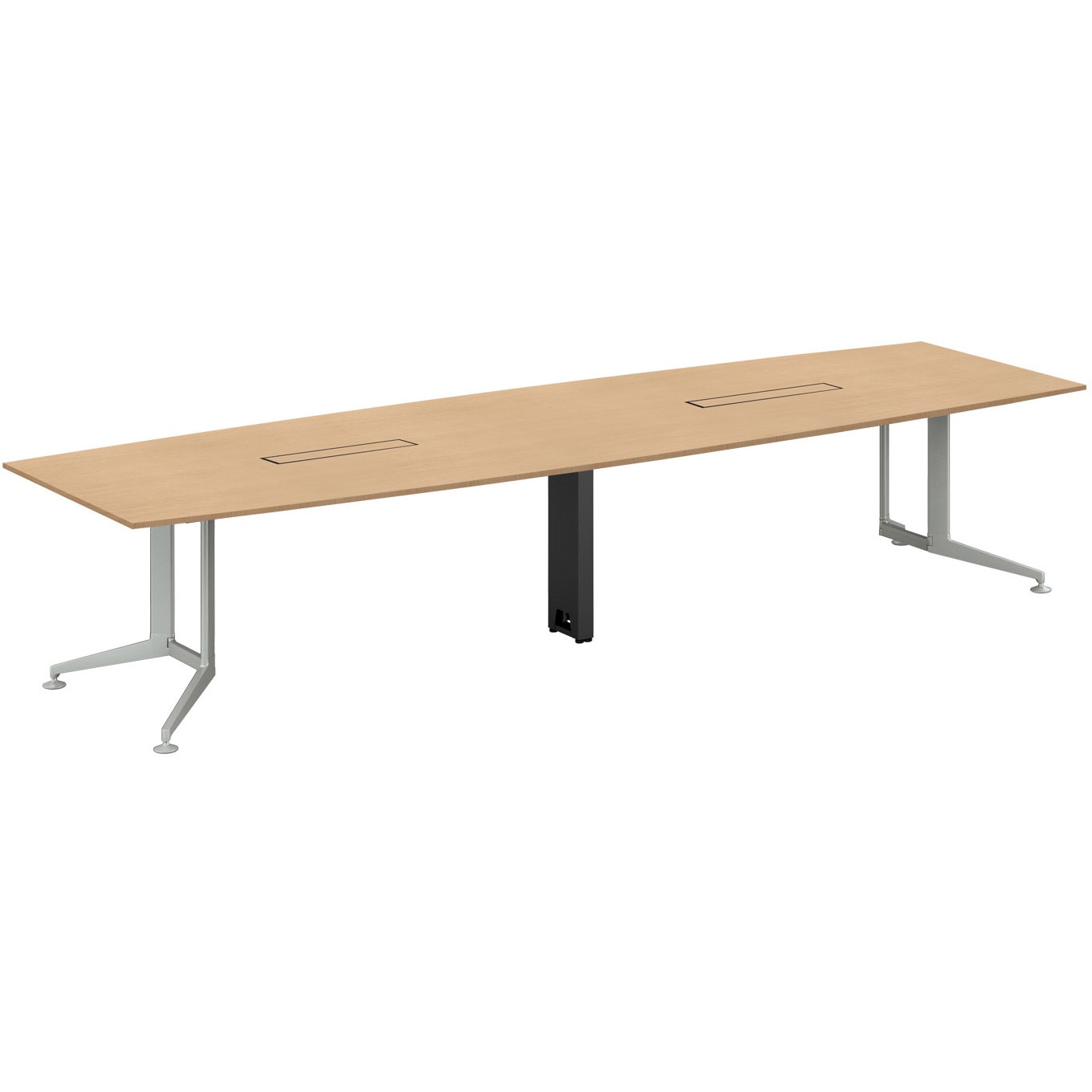 W40-BW3612CH-S1P11 会議テーブル WT400 ボート形配線有(配送・組立サービス付き) コクヨ 組立・設置・取付 高さ720mm幅3600mm奥行1200mm  W40-BW3612CH-S1P11 399,800円