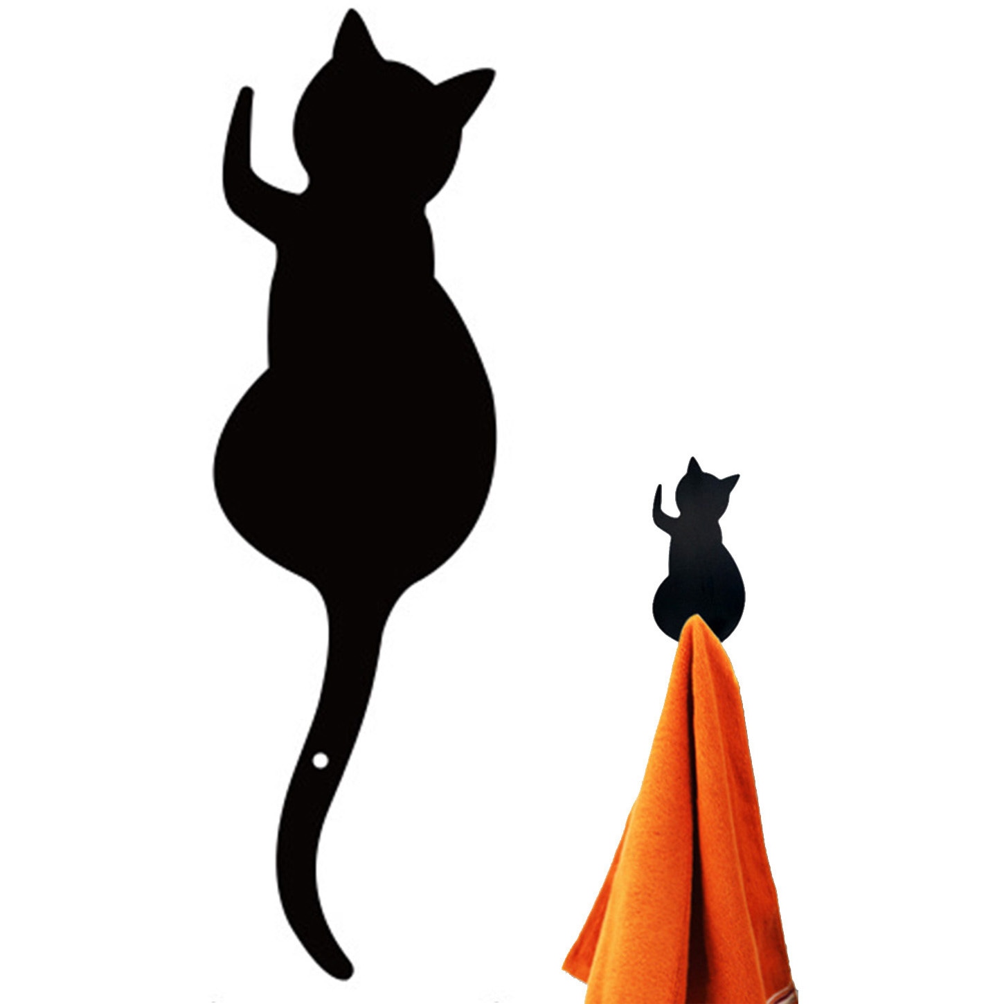 TR-KF002-A 黒猫尻尾フック 3匹セット トライメイト 寸法32