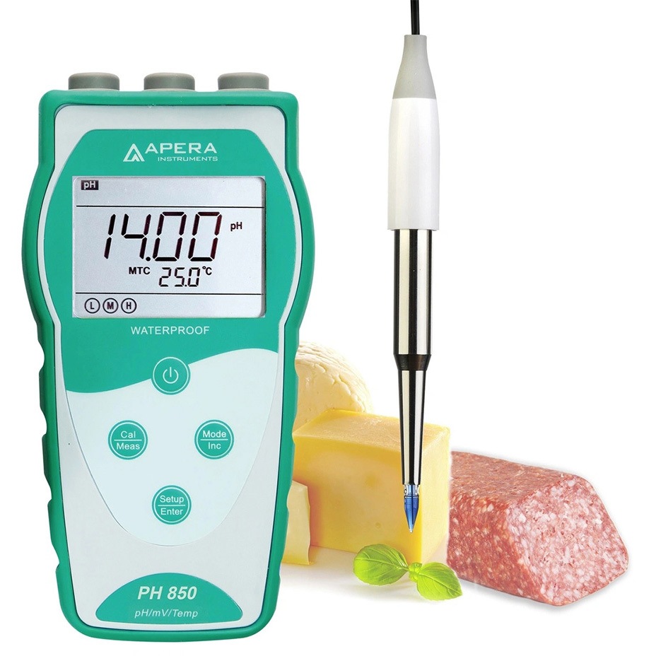 PH850-SS PH850-SS 食品関係のチーズ、フルーツ、バター、肉類などの品質管理向け ポータブル式pH計 LanSen 753標準付属 1セット Apera Instruments(アペラインスツルメンツ) 【通販モノタロウ】 38,987円