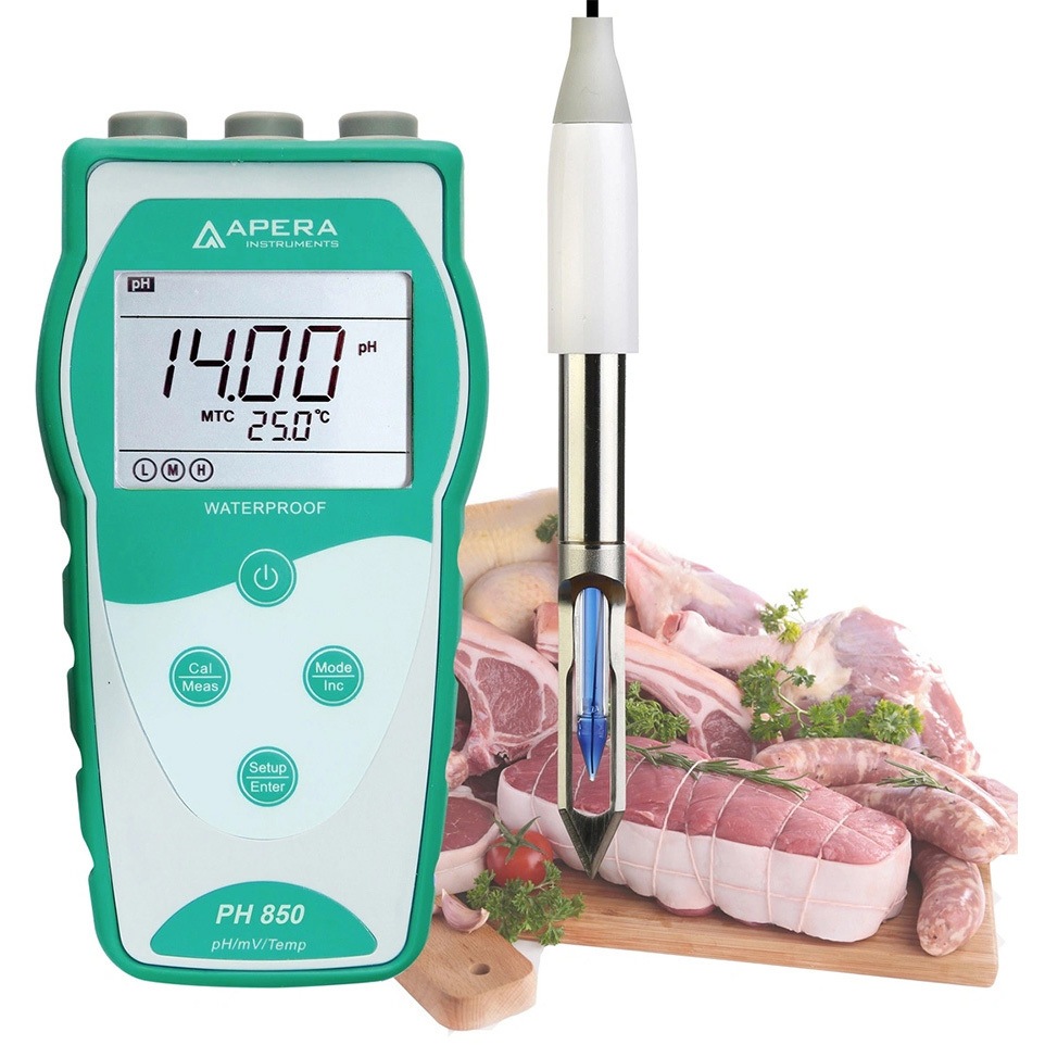 PH850-MT PH850-MT 生肉/冷凍食品/魚類/バターなどの品質管理向け ポータブル式pH LabSen 763標準付属 1セット Apera Instruments(アペラインスツルメンツ) 【通販モノタロウ】