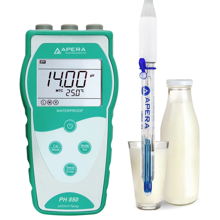 PH850-DP PH850-DP 乳製品と液体食品向けポータブル式pH計 LabSen 823標準付属 1セット Apera Instruments(アペラインスツルメンツ) 【通販モノタロウ】