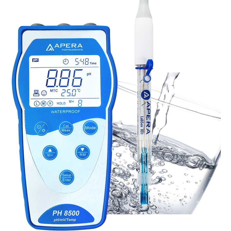 PH8500-PW PH8500-PW データ管理機能付き 上水/懸濁液/低イオン(純水など)サンプル向け ポータブル式pH計 LabSen 803標準付属 1セット Apera Instruments(アペラインスツルメンツ) 【通販モノタロウ】 45,487円