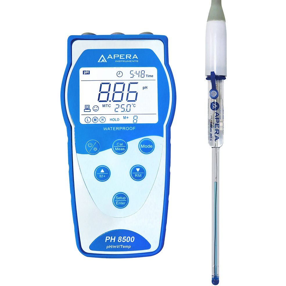 PH8500-MS PH8500-MS データ管理機能付き バイオ/フラスコなど微量サンプル向け ポータブル式pH計 LabSen 243-6標準付属 1セット Apera Instruments(アペラインスツルメンツ) 【通販モノタロウ】