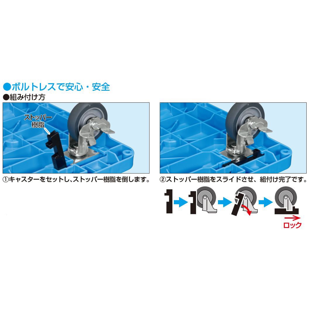 SCR-B400NKBS サカエキャリー(ナイロン車) サカエ 自在 PP製