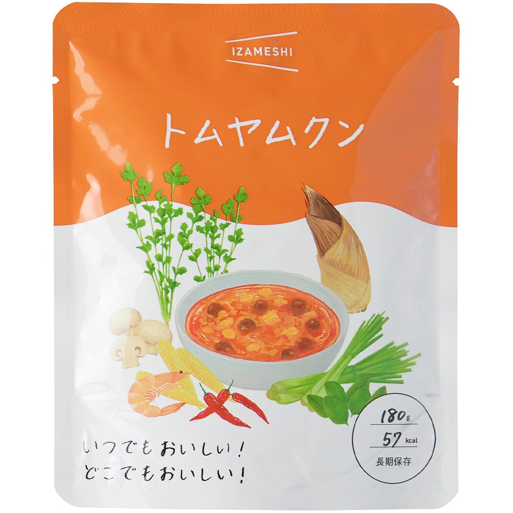 トムヤムクン(50個入り) イザメシ スープ イザメシ 賞味期限:製造日より3年 内容量180g  1ケース(50個)