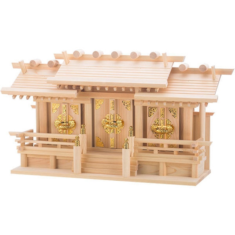 4993896101462 神棚 超低床 屋根違い三社 聖 1台 神棚の里 【通販モノタロウ】