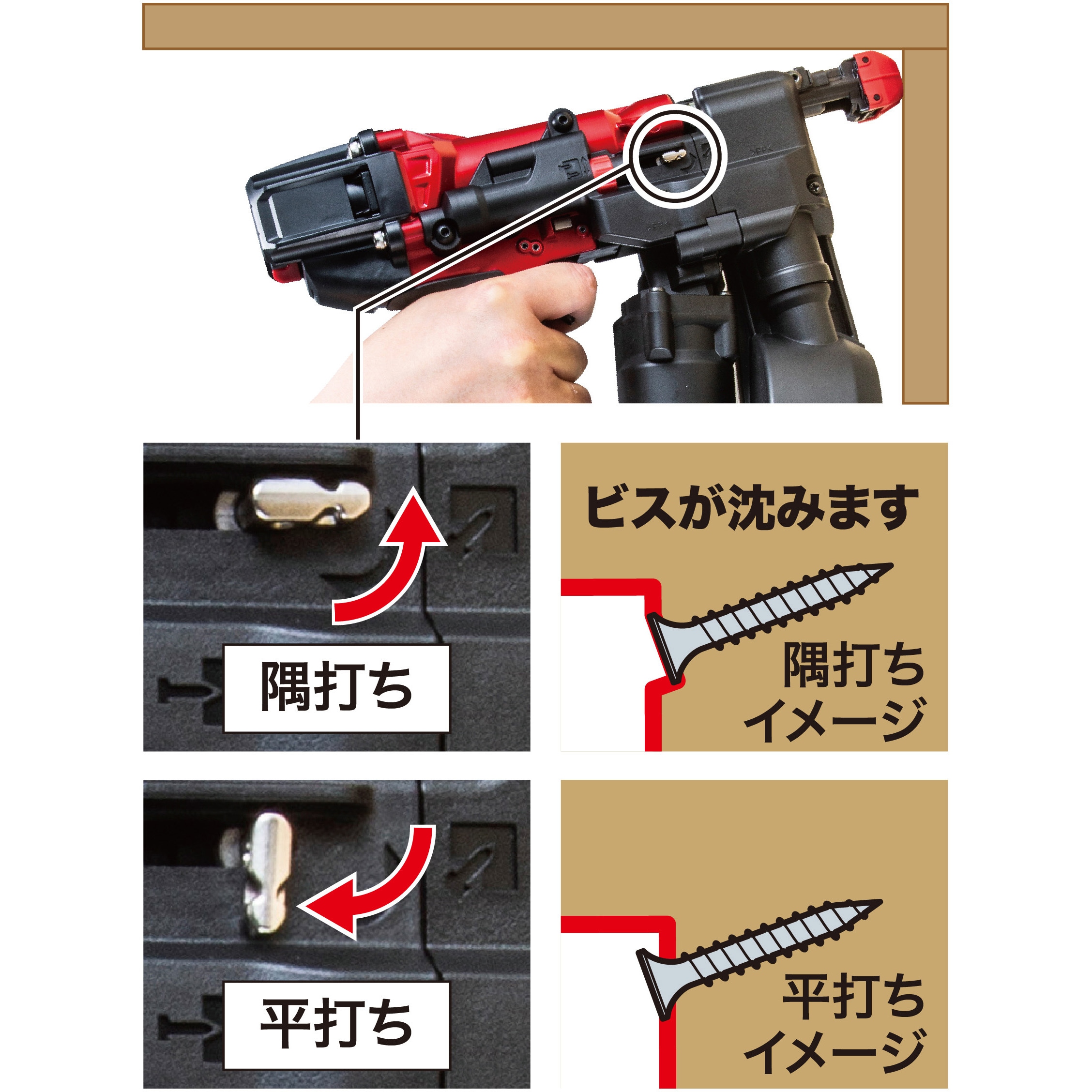 AR412HR 高圧エアビス打ち機 1台 マキタ 【通販モノタロウ】