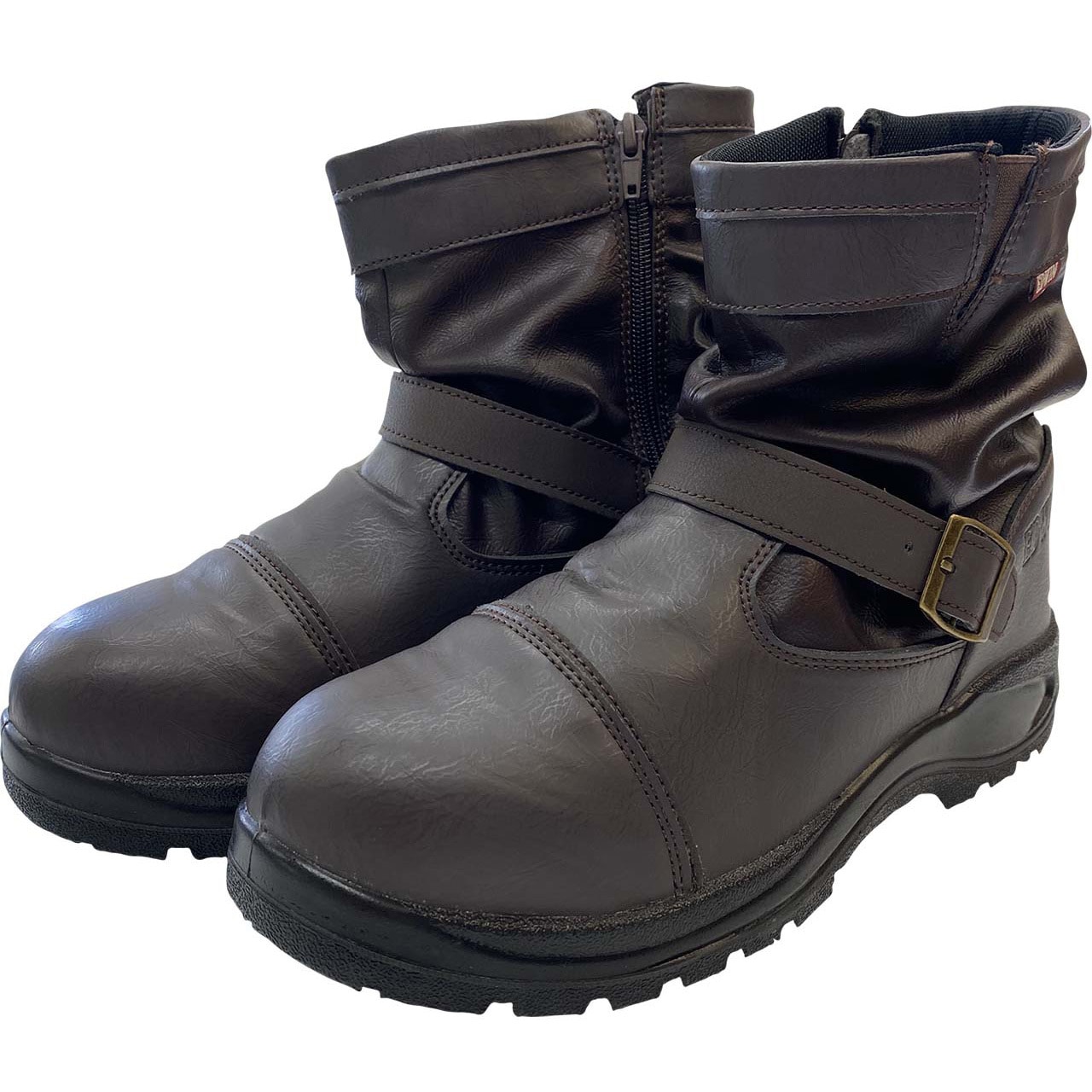 安全靴 エドウィン エンジニアセーフティーブーツ ESM-500 26 ダークブラウン 安全靴 ブーツ 長靴 鉄先芯 エンジニアブーツ 幅広 4e スニーカー設計