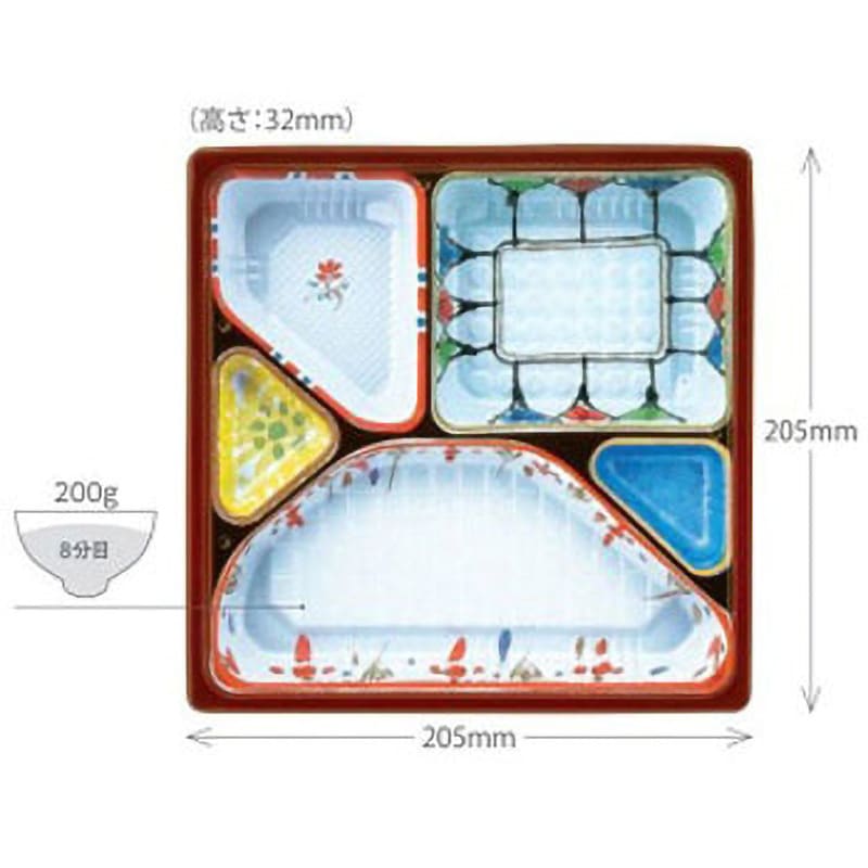 T-70-B 仕出弁当 本体 アヅミ産業 1ケース(50枚×16袋) T-70-B