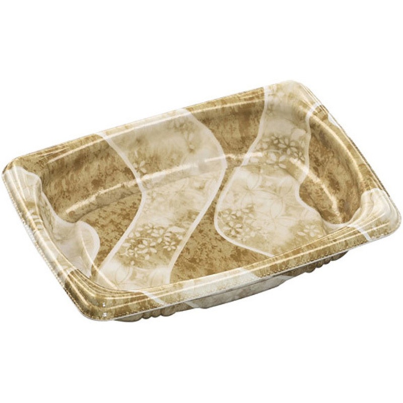 18-13(37) 香川茶W MFP角デリ エフピコ 香川茶W色  1ケース(25枚×20袋)