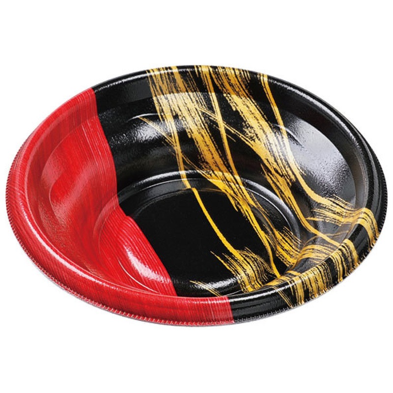 18(V1) 金彩赤黒 MFP-丸丼 本体 1ケース(50枚×18袋) エフピコ 【通販モノタロウ】