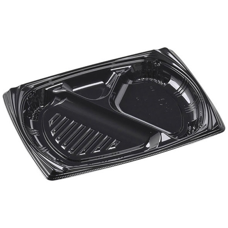 24-18-1 黒 MSDプライム 本体 エフピコ 黒色  1ケース(50枚×12袋)