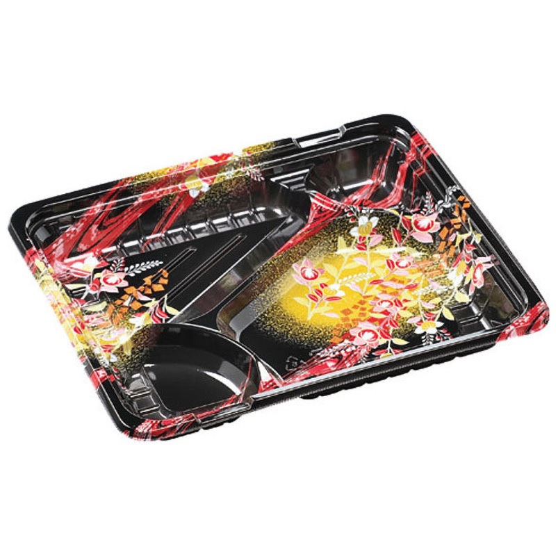 24-20-1 ゆうび赤 MSD箱弁 本体 エフピコ ゆうび赤色  1ケース(50枚×12袋)