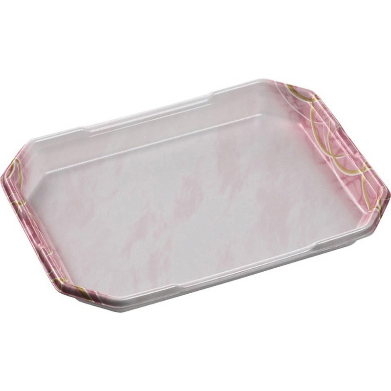 4人浅 氷熟ピンク金 しゃぶしゃぶ トレー 1ケース(50枚×6袋) エフピコ 【通販モノタロウ】