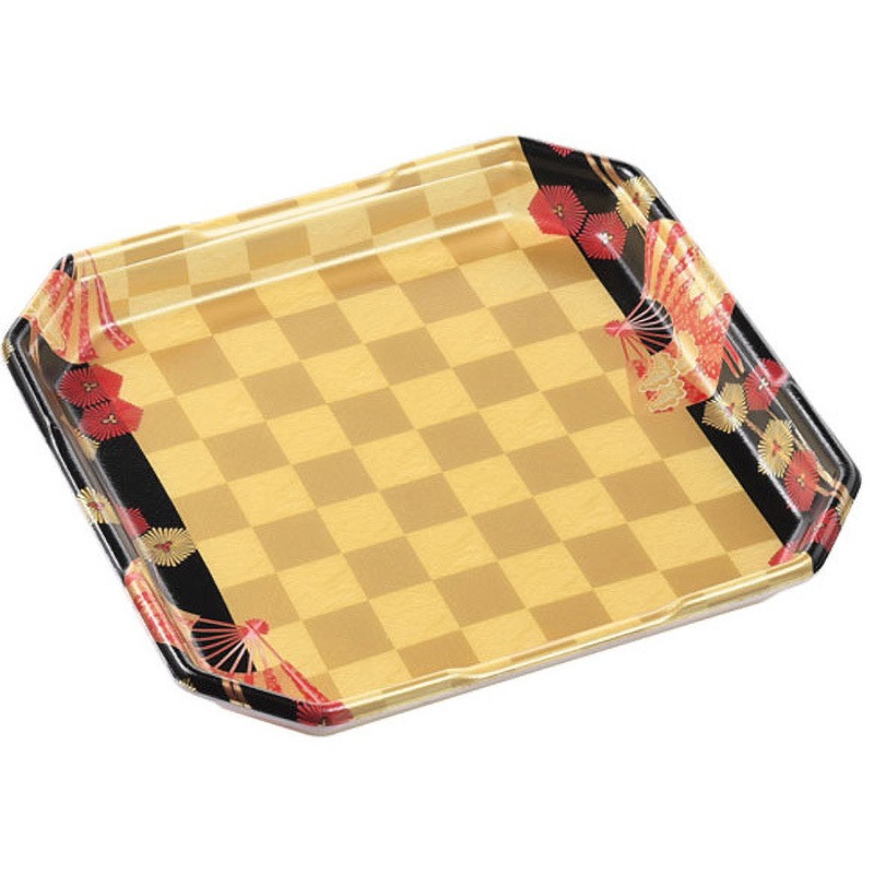 5人浅 扇市松金 しゃぶしゃぶ トレー 1ケース(50枚×6袋) エフピコ 【通販モノタロウ】