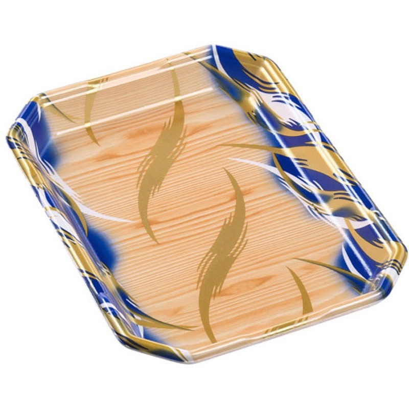 長3．5人浅L 風紋木目青 しゃぶしゃぶ トレー 1ケース(50枚×12袋) エフピコ 【通販モノタロウ】