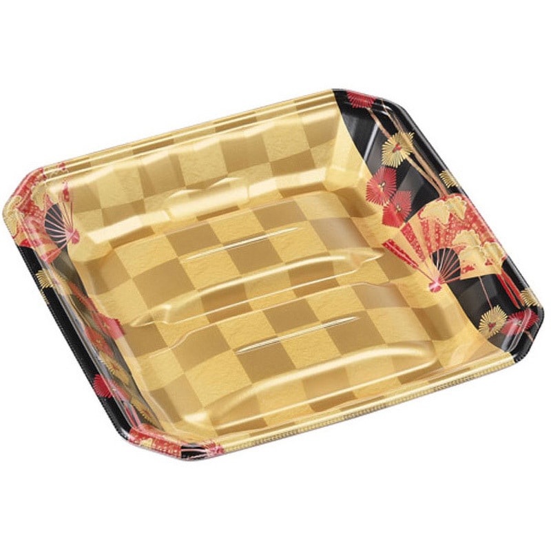 24-24(37) 扇市松金 メガプレート 1ケース(50枚×8袋) エフピコ 【通販モノタロウ】