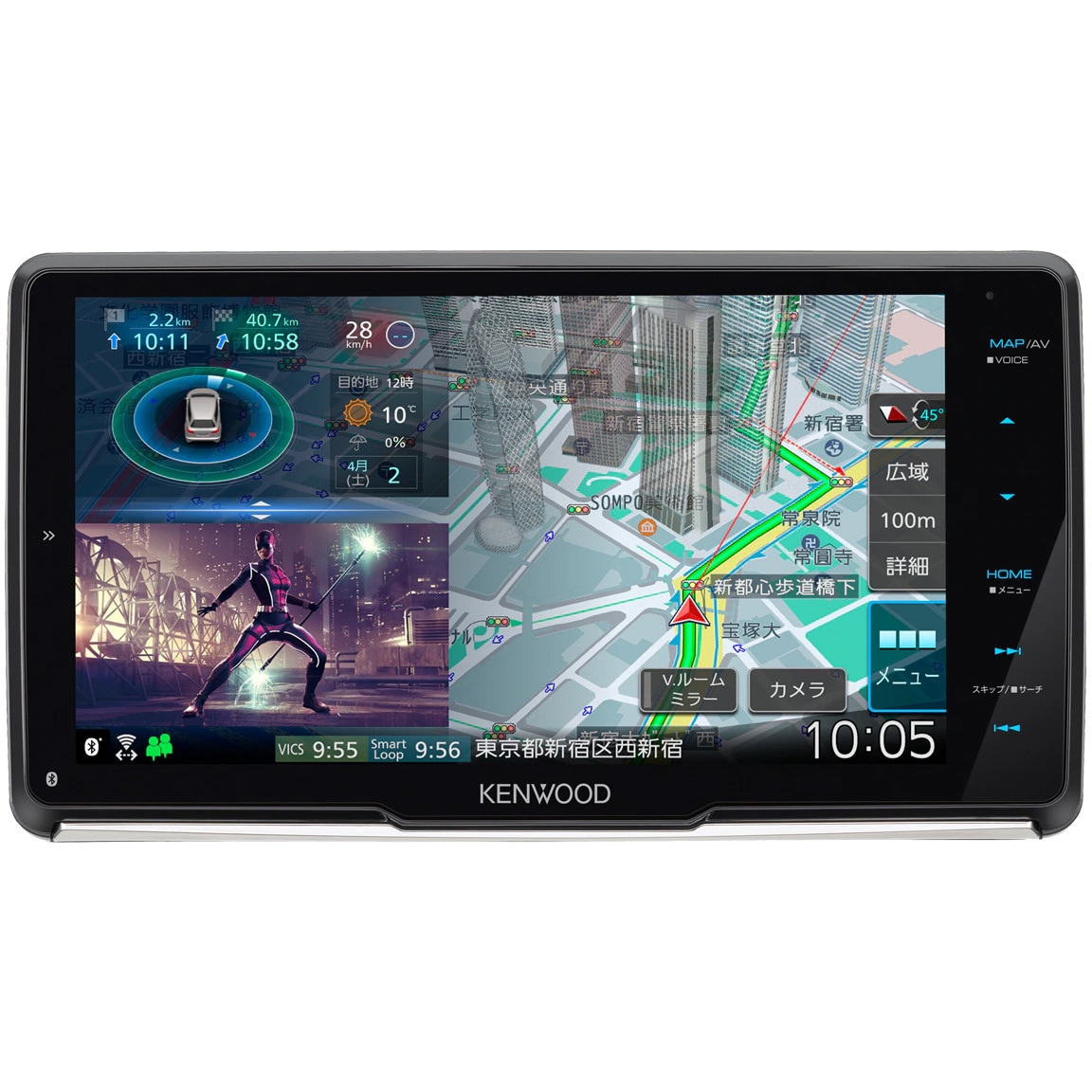 MDV-M909HDF CD/DVD/SD/BT MEMORY NAVI 1台 JVCケンウッド 【通販