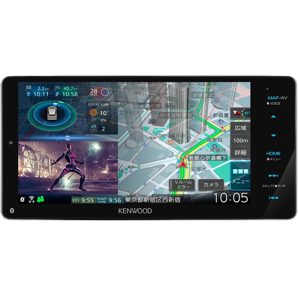 MDV-M809HDW CD/DVD/SD/BT MEMORY NAVI 1台 JVC 【通販モノタロウ】