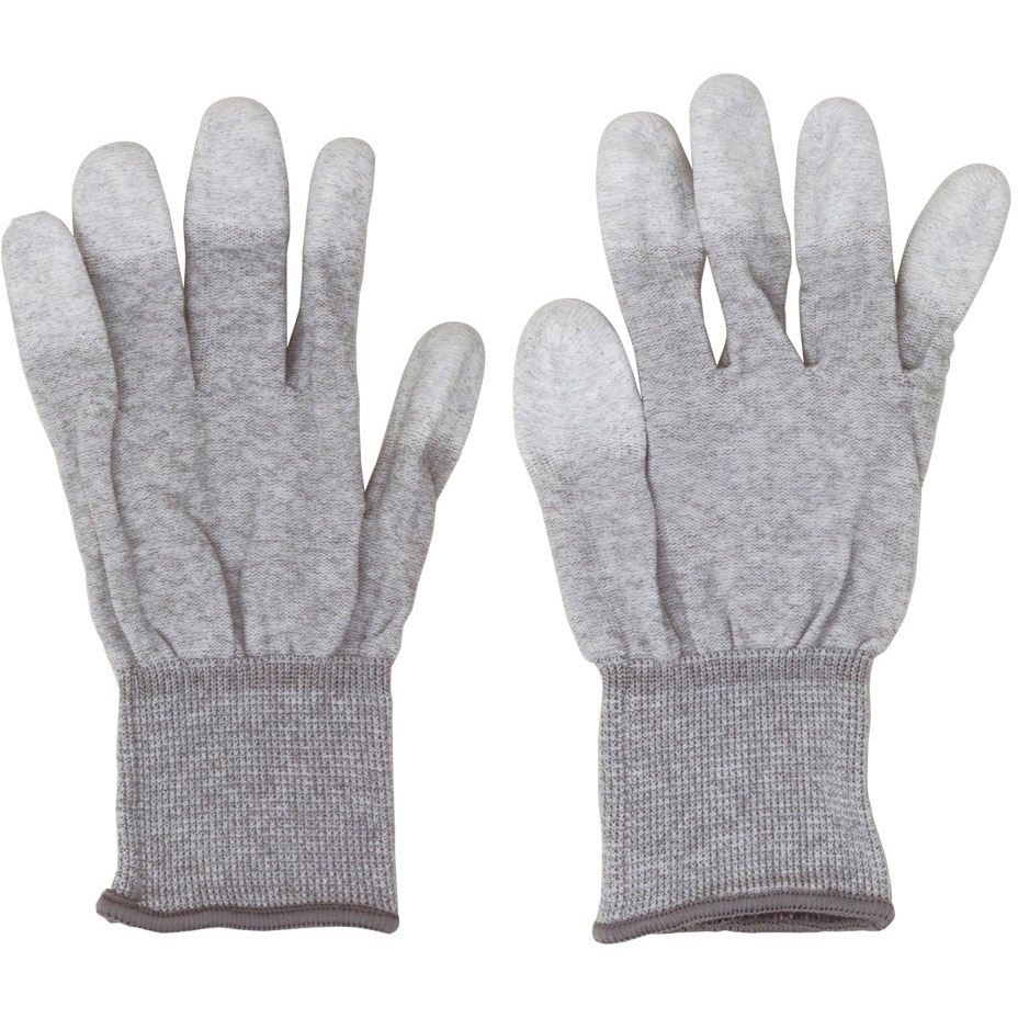 SB-06ML 静電気防止手袋 精密作業用 アイネックス グレー/グレー色