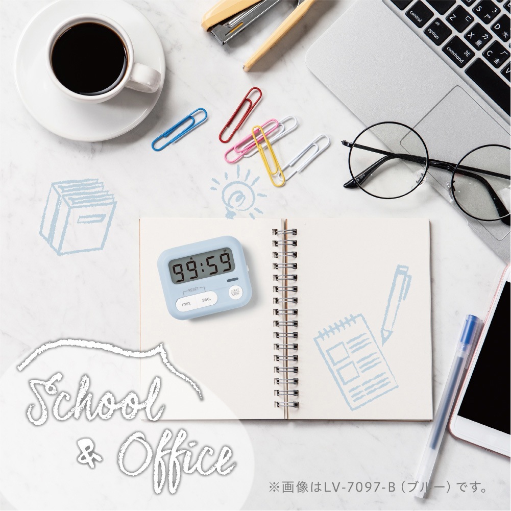LV-7097-B モチベプラス スタディタイマー ミニ LED付 SONIC(ソニック