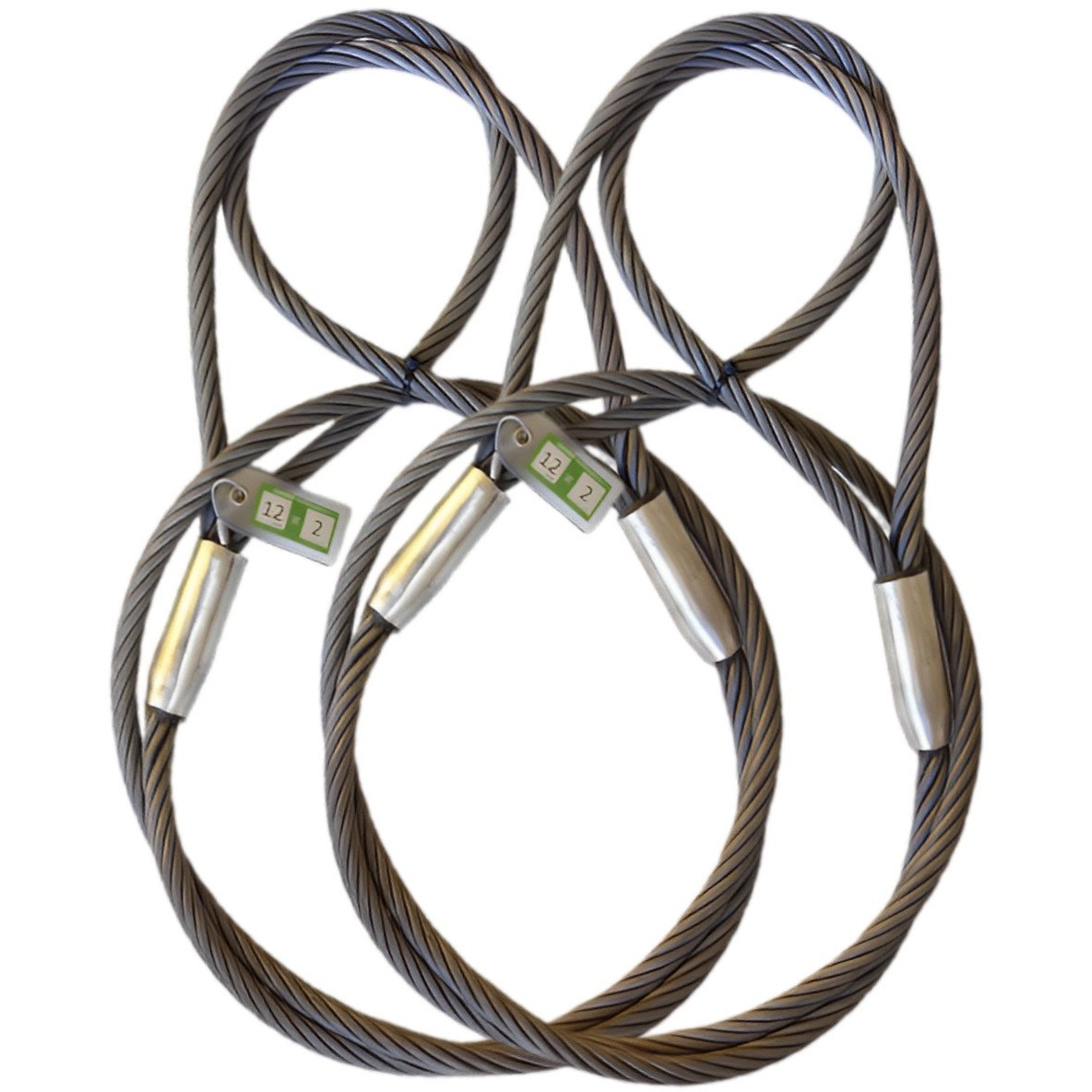 4U2-1260 JIS玉掛 6x24 O/O ヒゲなしロック 12mmX6m 2本組 大綱 荷重1.2t