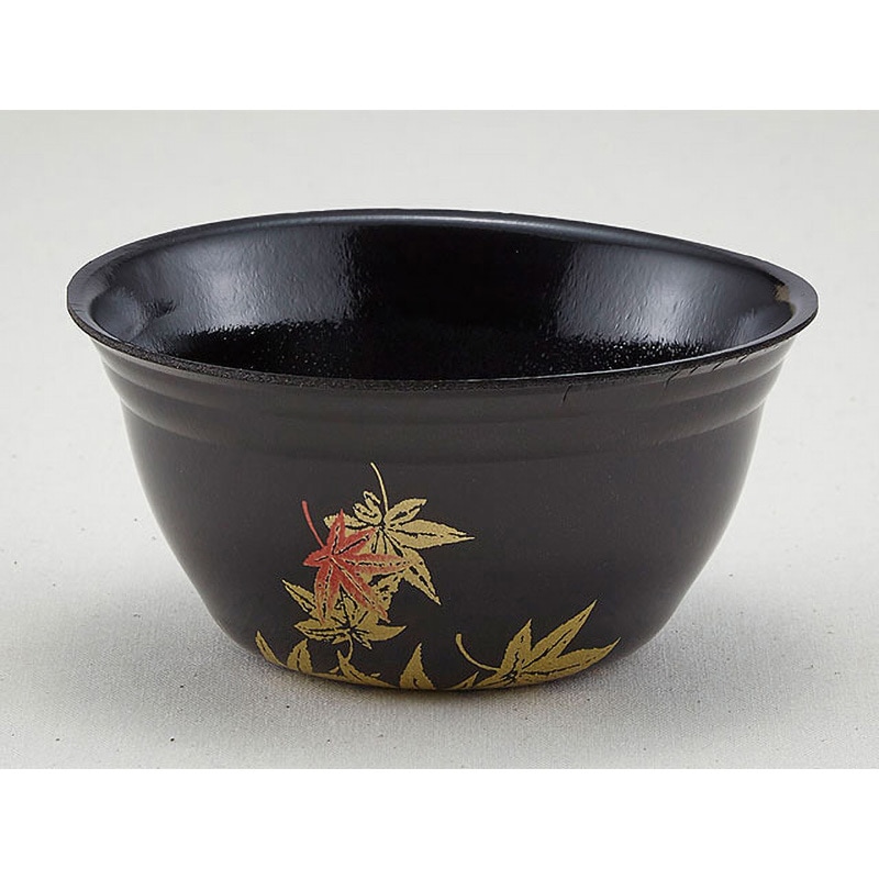 D-6 もみじ内黒 丼容器 本体 1ケース(50枚×20袋) 青葉紙業 【通販モノタロウ】
