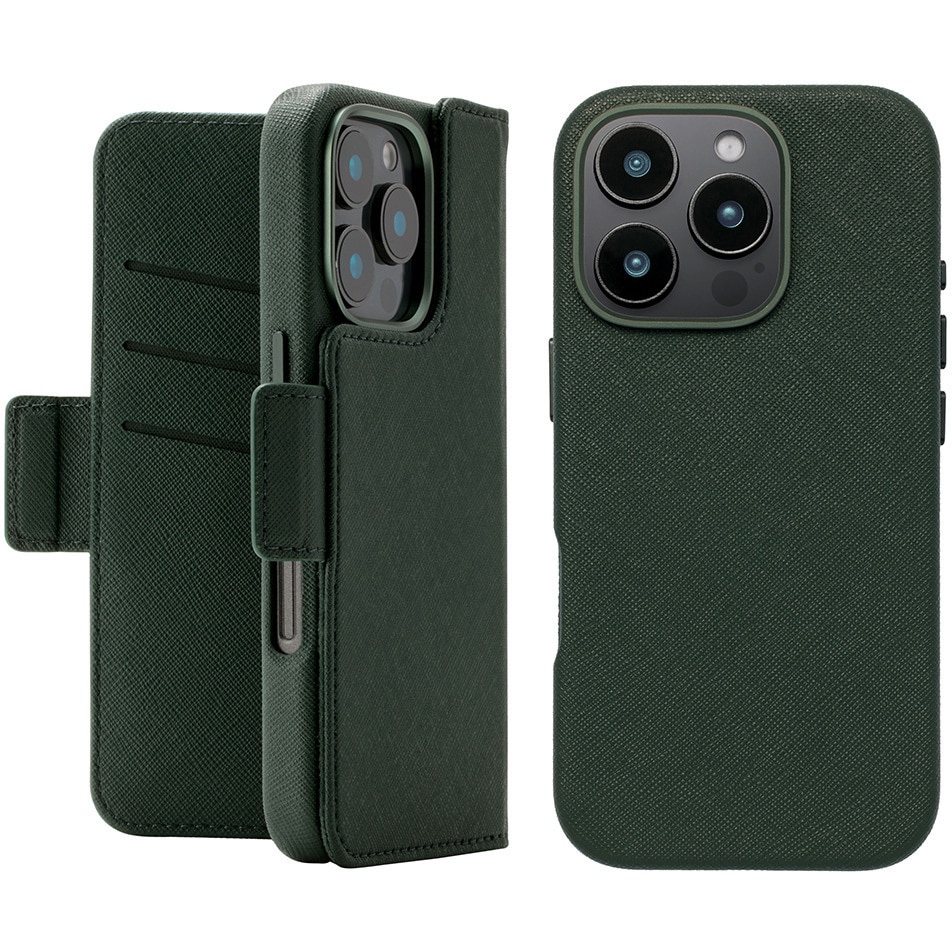 UNI-CSDIP24MP-2MFGN 2Way Mag Flip Case for iPhone 16 Pro (green) ユニケース 手帳型 ポケット付 5,290円