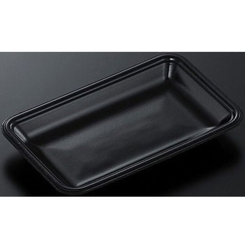 20-12E 黒-BK (L) トレーCN 中央化学 黒色  1ケース(100枚×24袋)