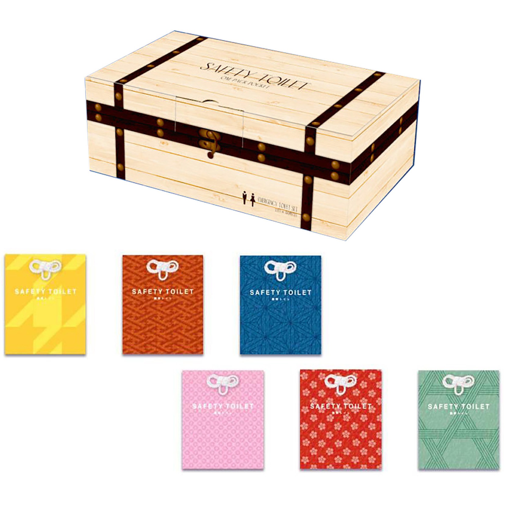 6300062367 魅せるトイレ 携帯トイレ 50回分 エムアンドティー お守り柄 保存期間15年