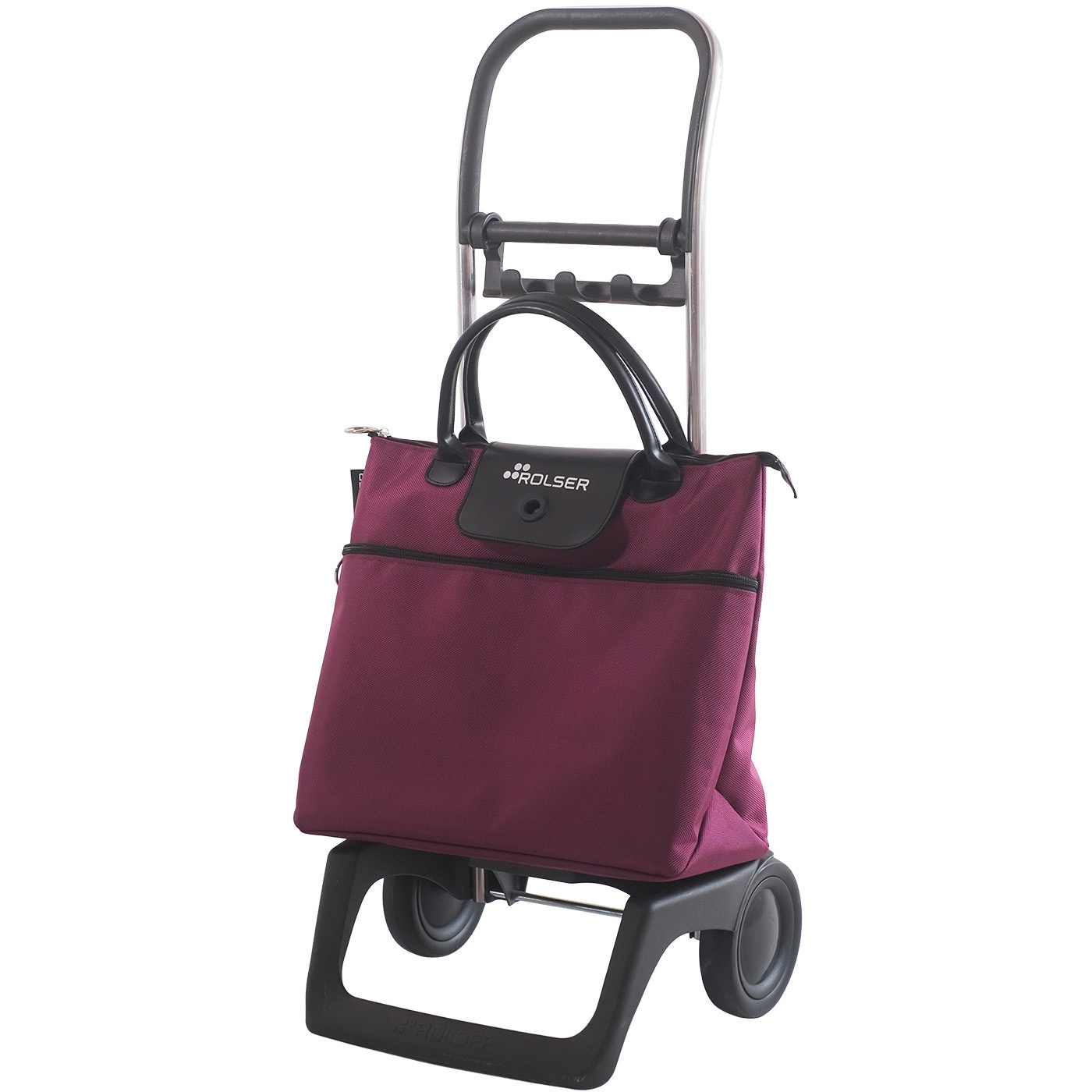 RS-101BL ショッピングカート キャリーカート BELEZA トートバッグ ロルサー(ROLSER) 容量21-32L バーガンディー色   RS-101BL