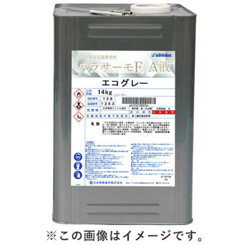 パラサーモF A液 屋根用遮熱塗料 塗料液 日本特殊塗料 荷姿14kg石油缶 エコラシッドレッド色
