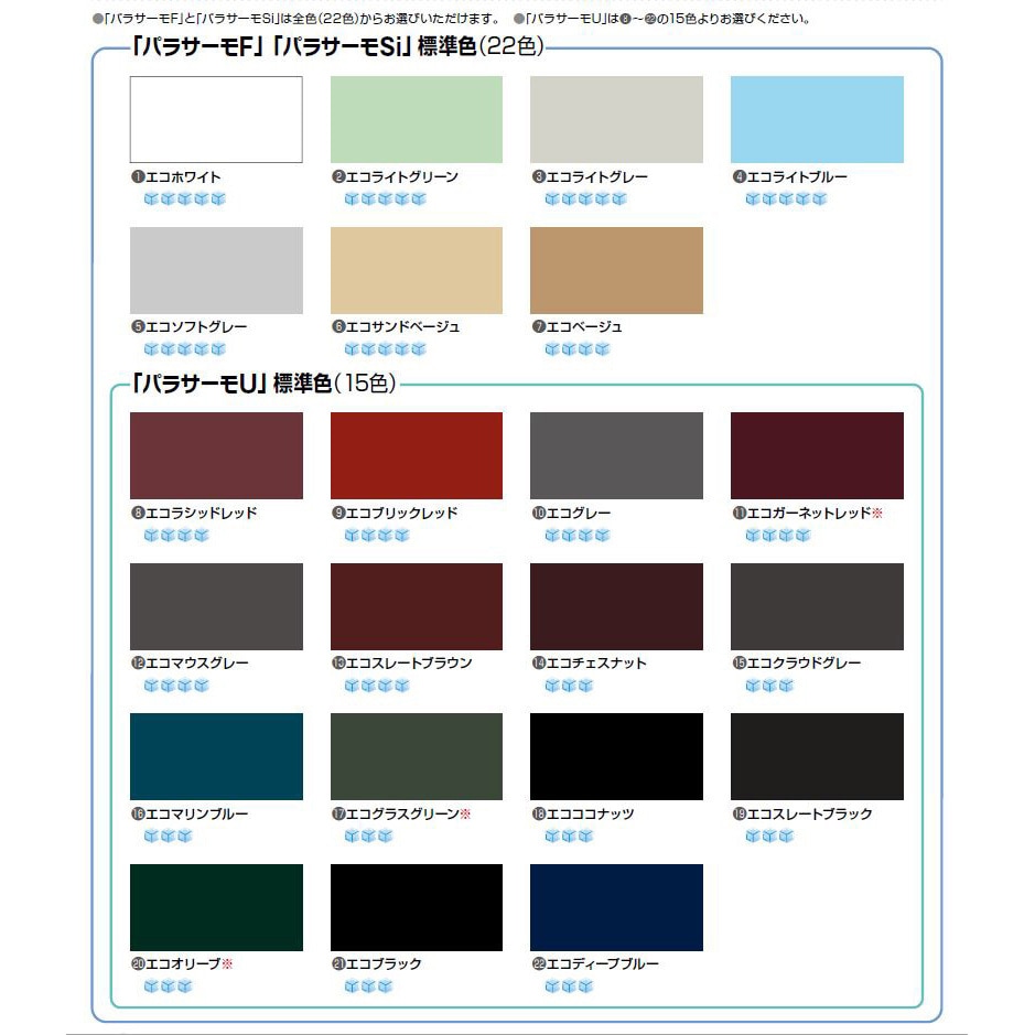 パラサーモSi 屋根用遮熱塗料 16kgセット 日本特殊塗料 エコ 