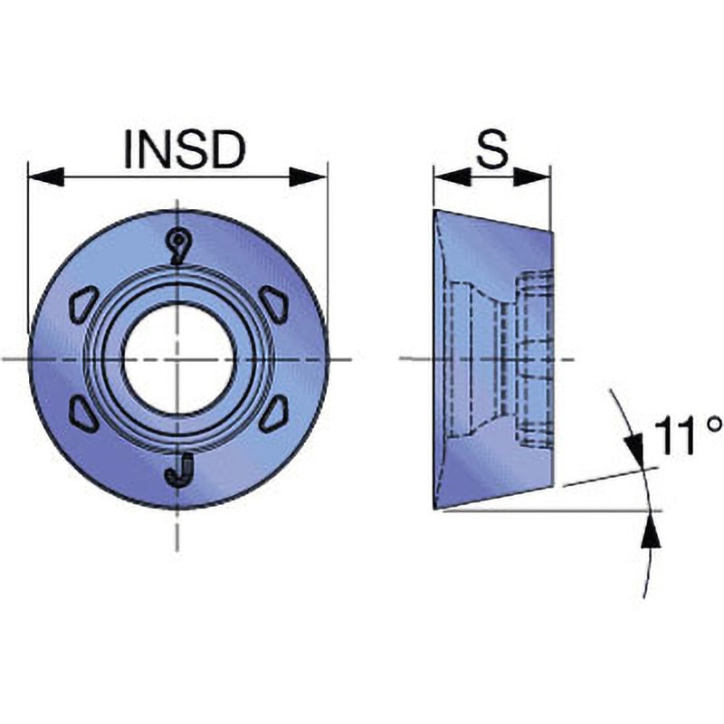 RPMT1204EN-MJ AH130 転削用チップ RPMT-MJ タンガロイ 1箱(10個) RPMT1204EN-MJ AH130 8,492円