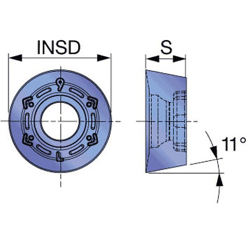 RPMT1204EN-ML AH725 転削用チップ RPMT-ML タンガロイ 1箱(10個) RPMT1204EN-ML AH725