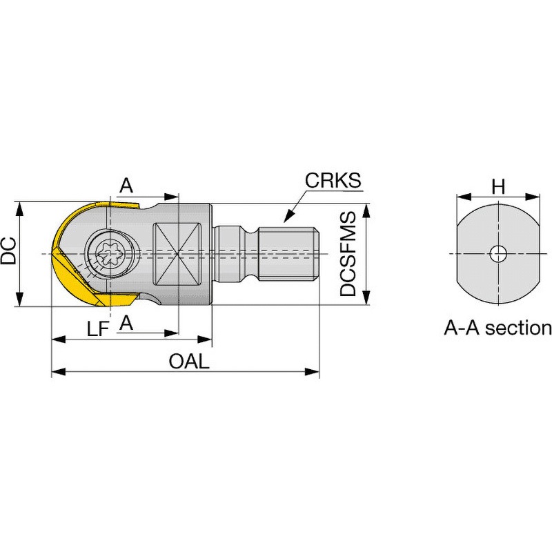 HBFM10M06 ねじ止め式高精度仕上げ加工用カッタヘッド HBFM-M 1個 タンガロイ 【通販モノタロウ】