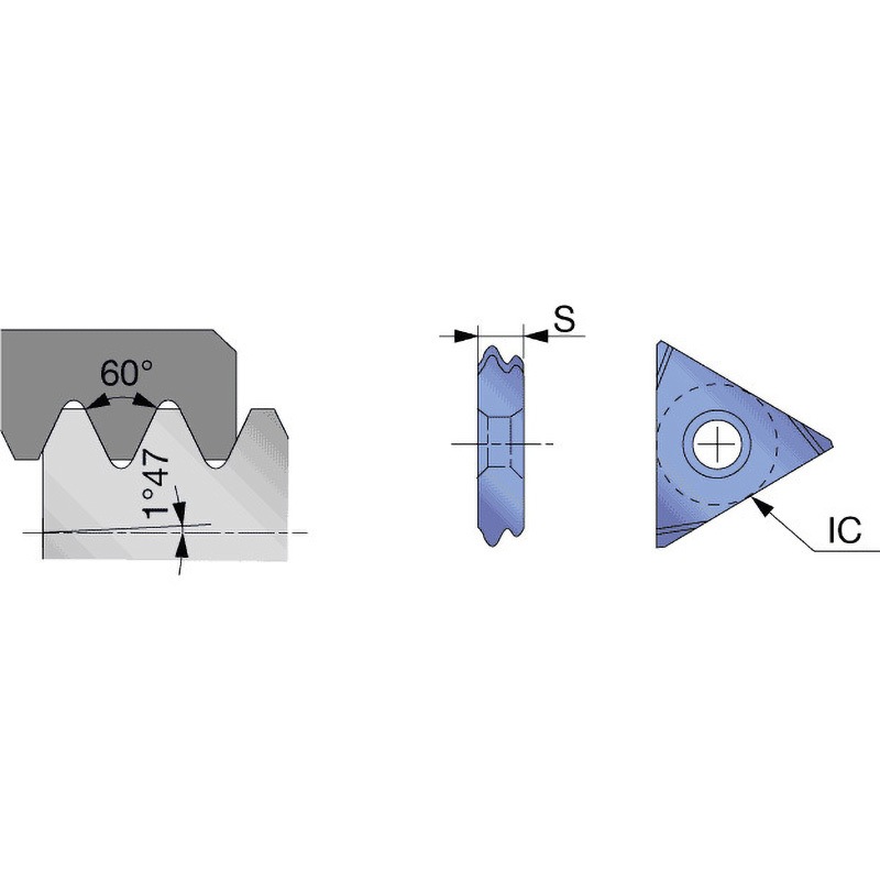TNMC4310RDINT AH725 ねじ切り用チップ TNMC43_RDINT タンガロイ AH725製